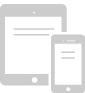 Gray tablet and phone