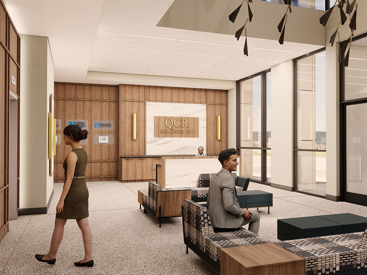 QCR Holdings lobby entrance